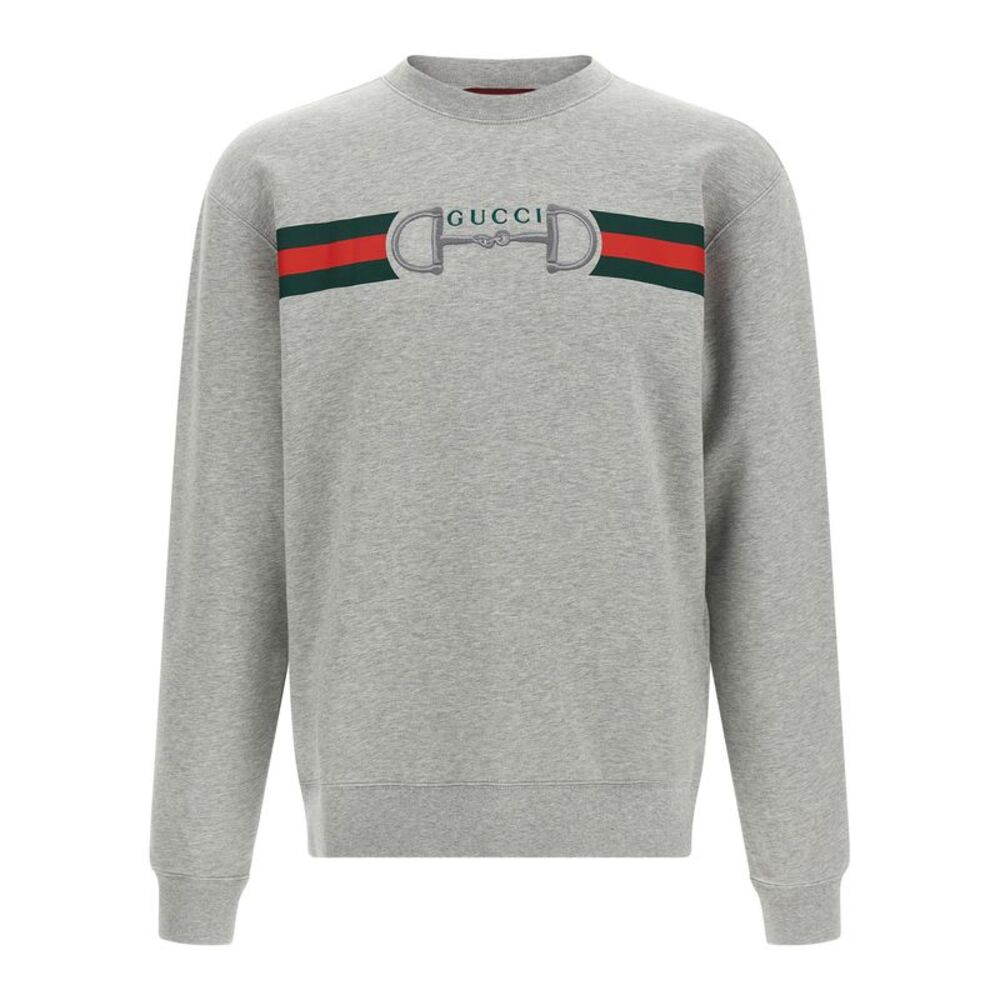Gucci Gray Cotton Men's Sweatshirt